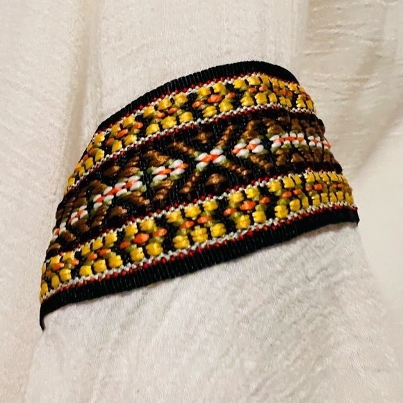 GYPSY JUNKIES WOMENS CREME COLOR OPEN KIMONO WITH EMBROIDERY SIZE M/L - Picture 11 of 11